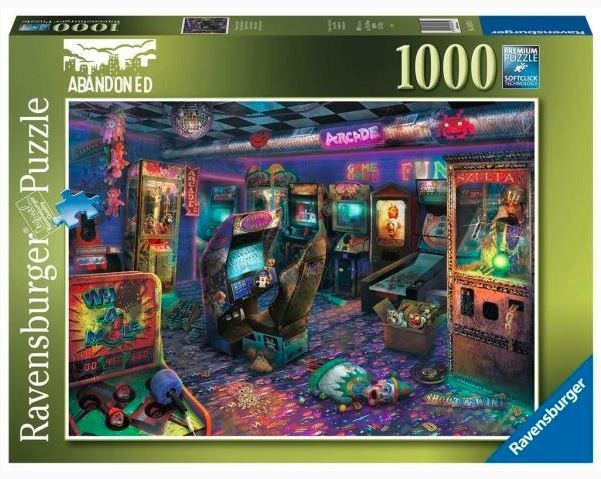 2D puzzle 1000 prvků Zapomenutý salon s hracími automaty