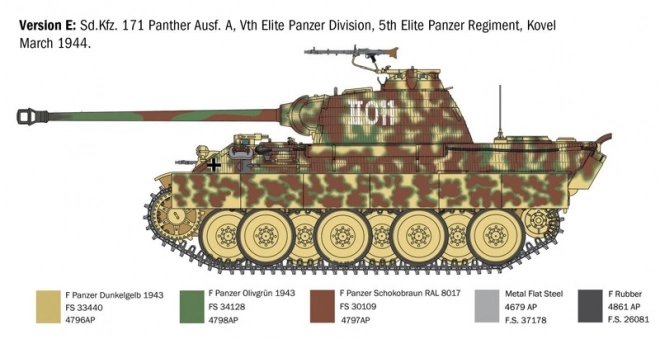 Plastikový model Sd.Kfz.171 Panther Ausf. A 1/35