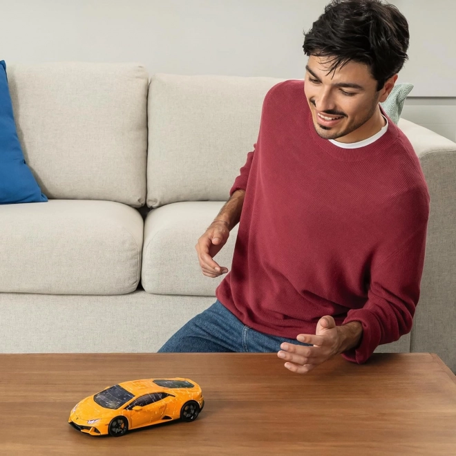 Puzzle 108 dílků 3D Vozidla Lamborghini Huracan Evo Arancio