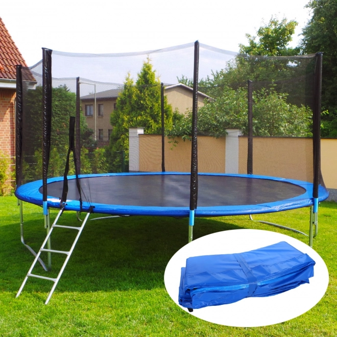 Modrý kryt pružin pro trampolínu 366 374 cm 12ft