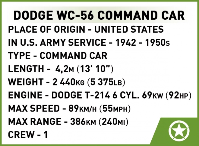 Dodge WC-56 Command Car polštářky