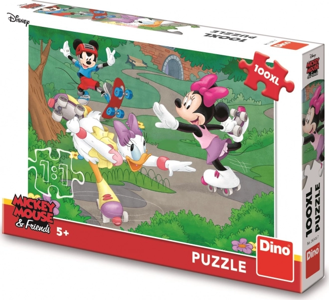 Puzzle Minnie sportuje 100 dílky XL