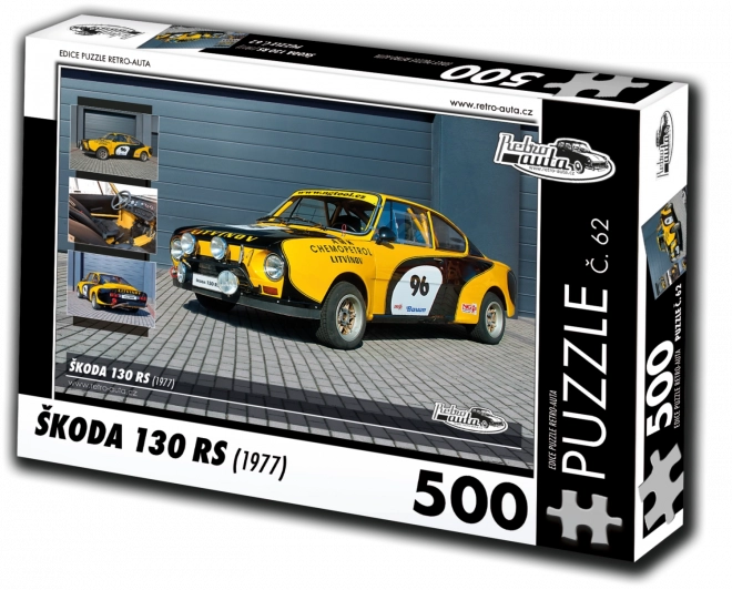 RETRO-AUTA Puzzle č. 62 Škoda 130 RS (1977) 500 dílků