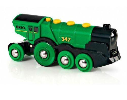 Klasická zelená lokomotiva