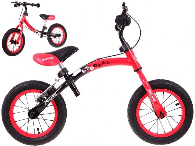 Dětské krosové kolo Boomerang SporTrike Red Učíme se jezdit + variabilní uspořádání rámu