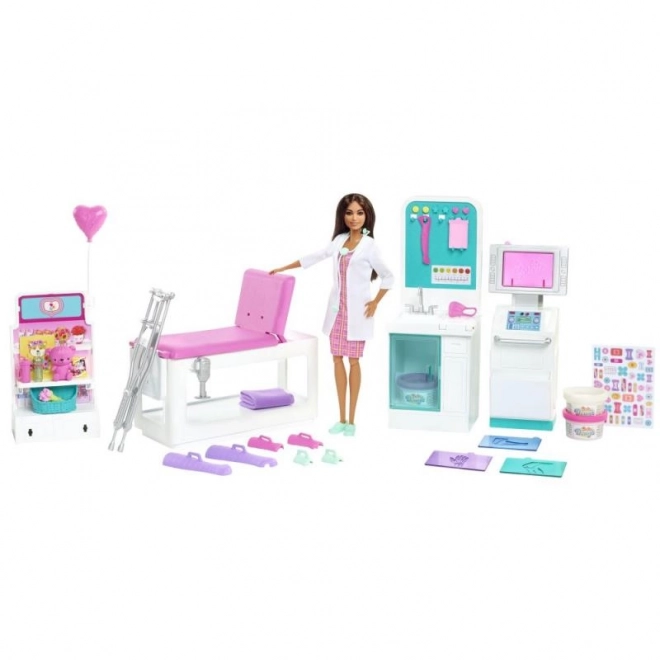 Barbie u lékaře - Sádrování herní set