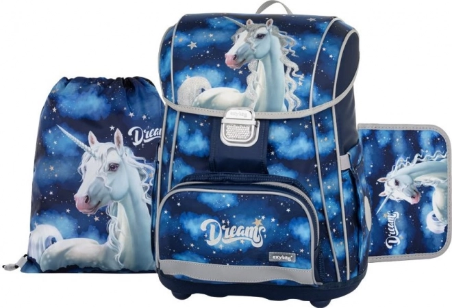 OXYBAG Školní set 3ks Premium Unicorn 1