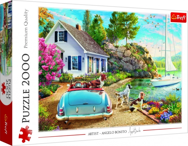 Puzzle 2000 dílků Letní přístav