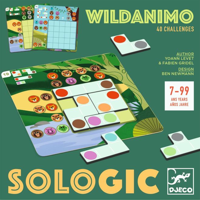 DJECO Kapesní hra Sologic - Wildanimo