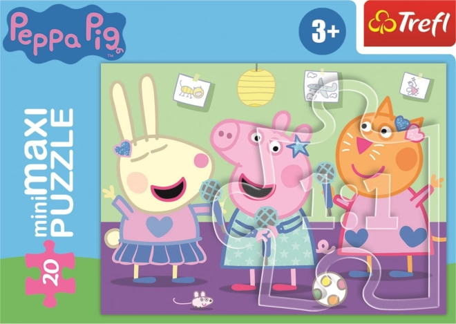 TREFL Puzzle Prasátko Peppa: Karaoke 20 dílků