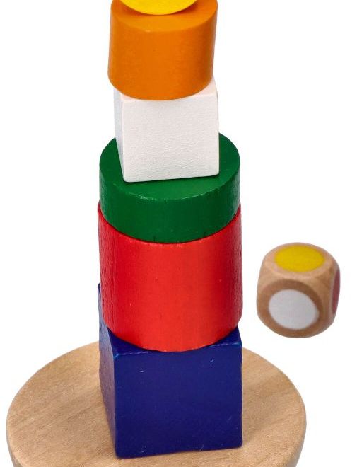 Balanční věž - dřevěná hra
