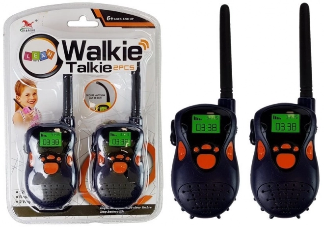 Vysílačky Walkie Talkie Talkies Dosah 100 m Námořnická modrá Pro děti