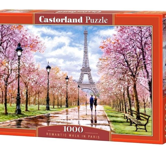 CASTORLAND Puzzle 1000 dílků Romantická procházka v Paříži 68x47cm