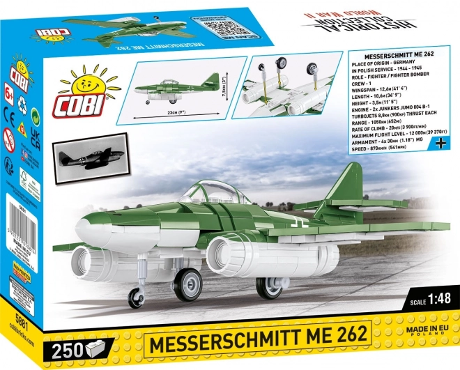 COBI 5881 II WW Messerschmitt ME 262, 1:48, 250 k