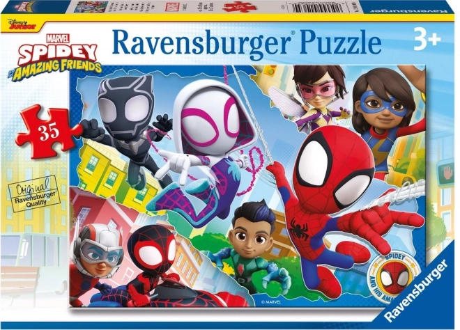 Puzzle Spidey a jeho úžasní přátelé 35 dílků