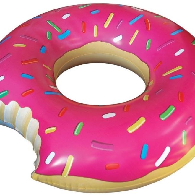 Nafukovací donut – 50 cm růžový