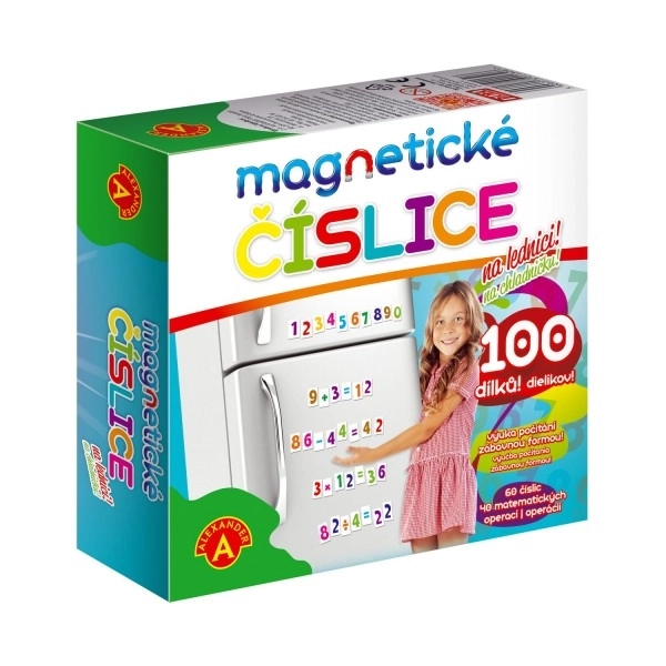 Magnetické číslice na lednici