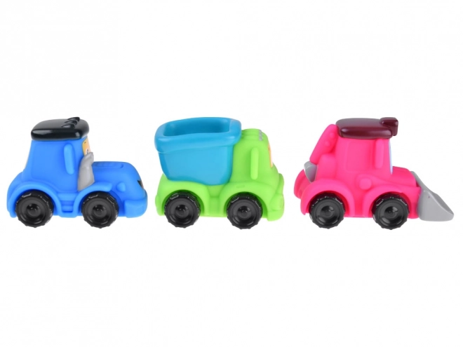 Set jucării moi mașini de construcții 3 bucăți 18M+ ZA4737B – B