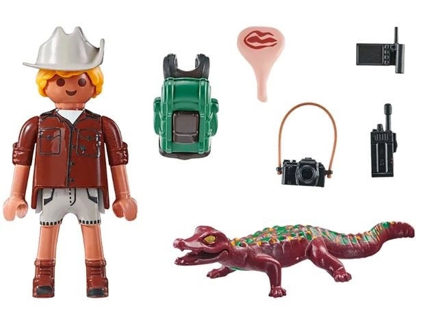 Playmobil badatel s aligátorem