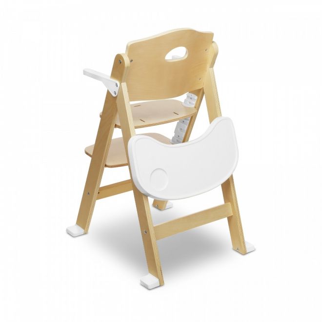 Přírodní krmná židle Floris White