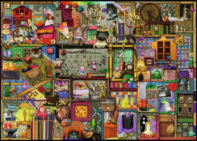 Puzzle 1000 prvků Handicraft skříň