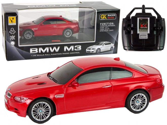 Auto R/C BMW M3 Pilotní světla 1:28 Červené