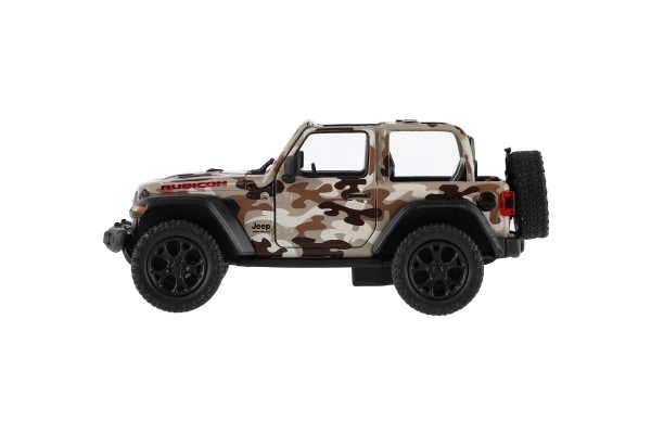 Auto Kinsmart Jeep Wrangler Camo Edition kov/plast 13cm 3 barvy na zpětné natažení