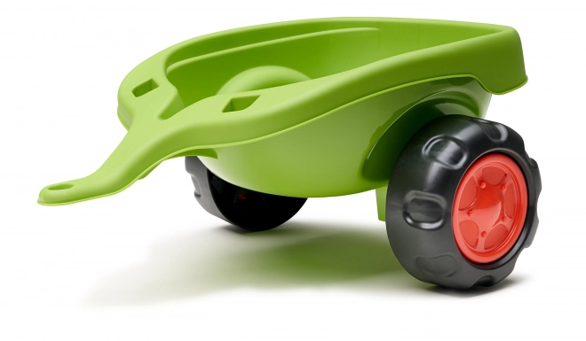 Jezdicí traktor Claas s přívěsem, nakladačem a lžící