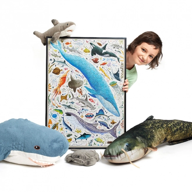 Puzzle Puzzlove Ryby a vodní živočichové 500 dílků