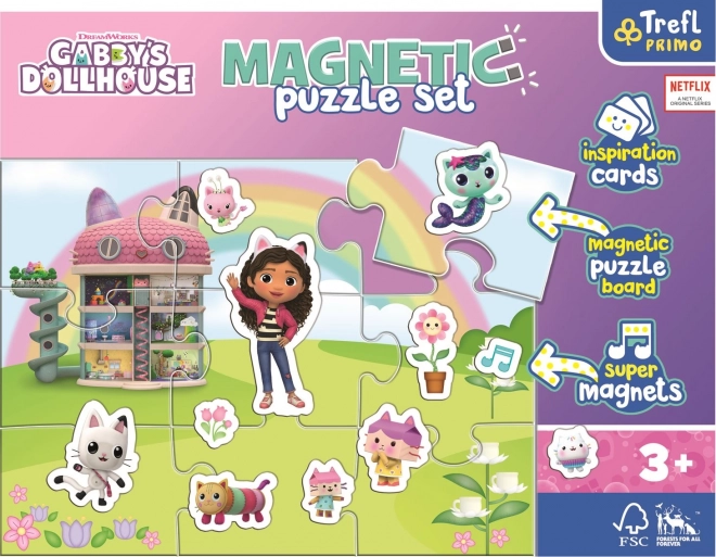 TREFL Magnetická puzzle sada Gábinin kouzelný domek