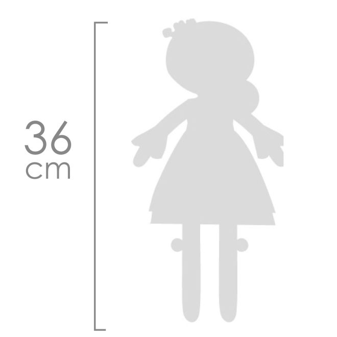 DeCuevas 20145 Plyšová panenka PROVENZA - 36 cm