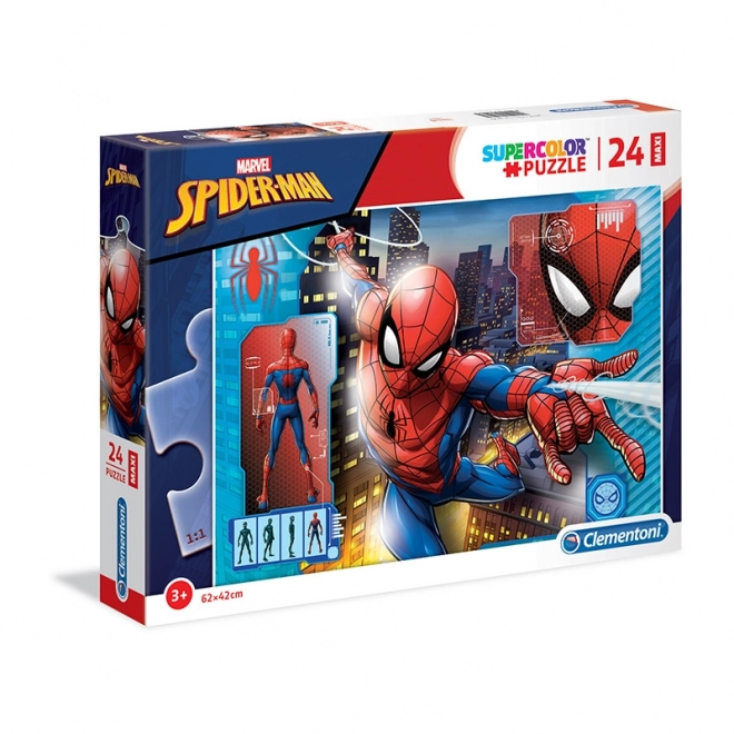 Puzzle 24 dílků Maxi Super Barvy - Spider-Man