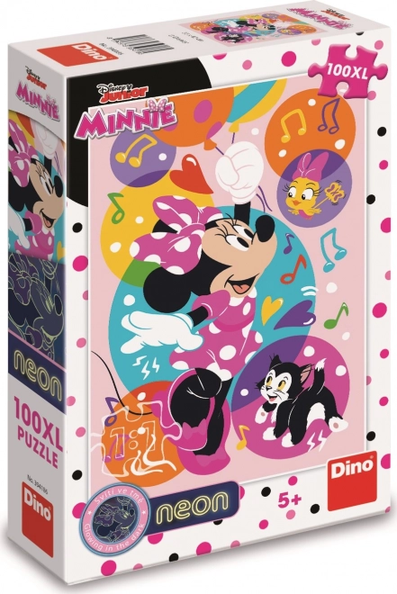 Svítící puzzle Minnie a balónky