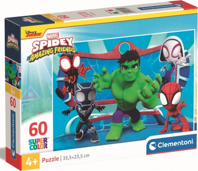 CLEMENTONI Puzzle Spidey a jeho úžasní přátelé 60 dílků