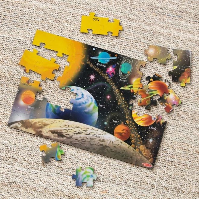 Podlahové puzzle Sluneční soustava - 48 dílků