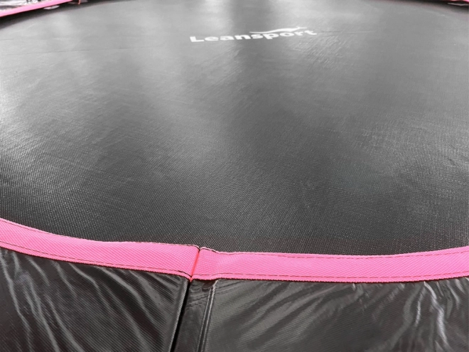 Trampolína LEAN Sport Max 16 stop černá a růžová