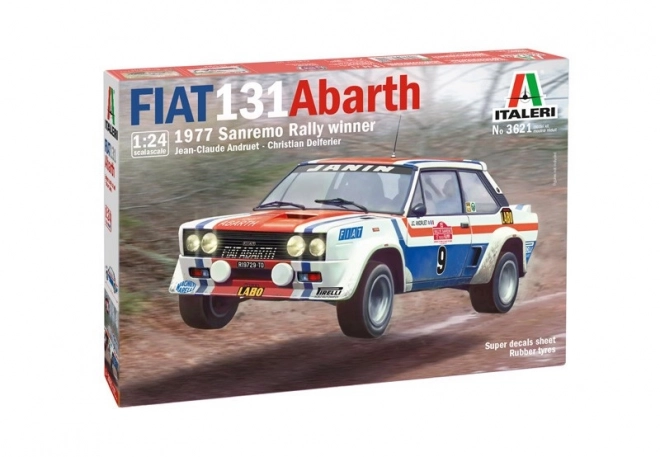 Model k sestavení Fiat 131 Abarth 1977 San Remo Rally Winn