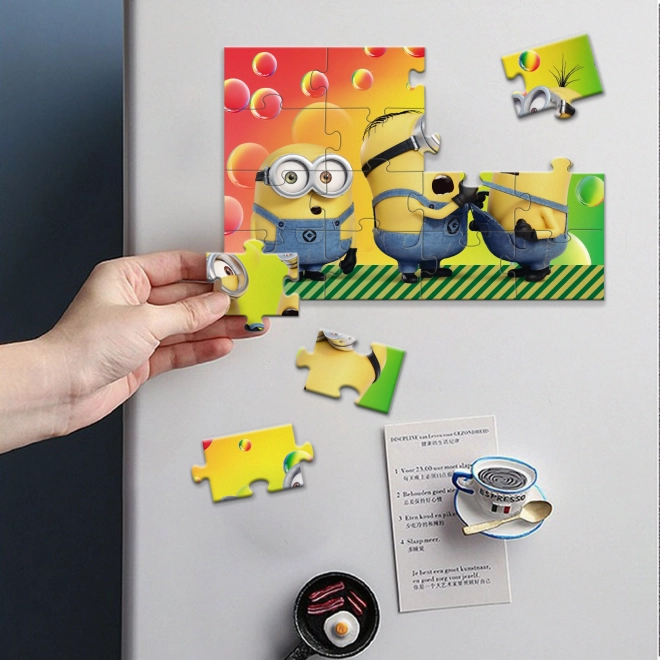 Magnetické puzzle Mimoni: Přátelé