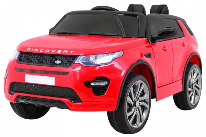 Dětský Land Rover Discovery Red + Dálkové ovládání + 5 ks popruhů + Nastavení sedadla + EVA + MP3 LED