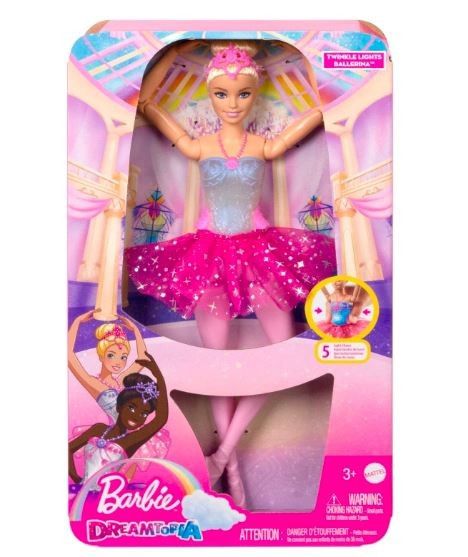 Panenka Barbie baletka Magická světla