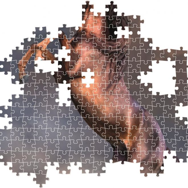 CLEMENTONI Puzzle Divoký červený hřebec 500 dílků