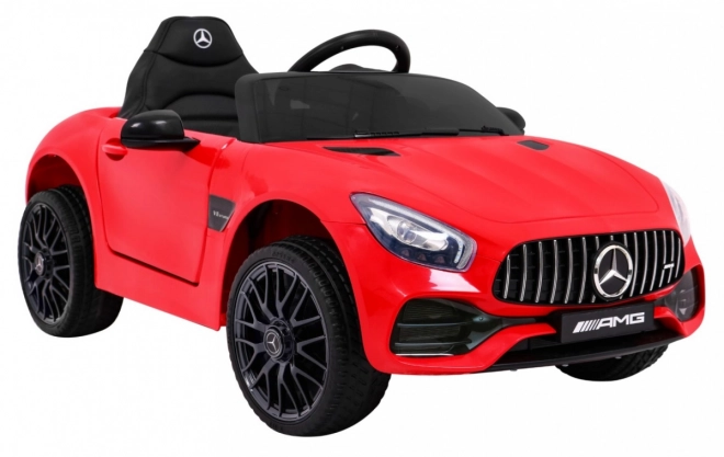 Mercedes Benz GT baterie pro děti Červená + dálkové ovládání + pomalý start + MP3 LED