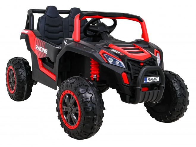 Buggy UTV 2000M závodní auto na baterie + MP3 zvuky světla + dálkové ovládání + pomalý start – Červené