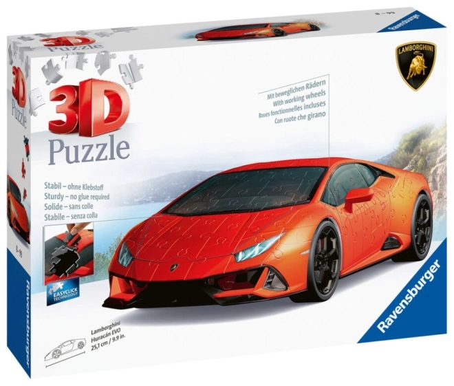 RAVENSBURGER 3D puzzle Lamborghini Huracán Evo zelené 156 dílků