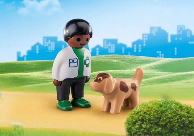 Obrázky 1.2.3 70407 Veterinář se psem