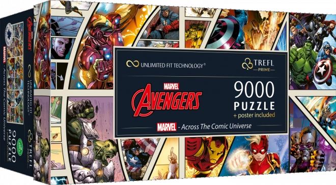 TREFL Puzzle UFT Marvel Avengers: Napříč komiksovým vesmírem 9000 dílků