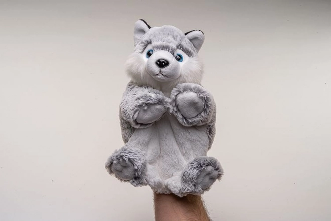 Plyš Pes Husky maňásek 25 cm