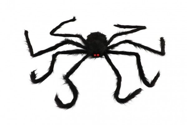 Halloweenský velký plyšový pavouk 125 x 8 cm