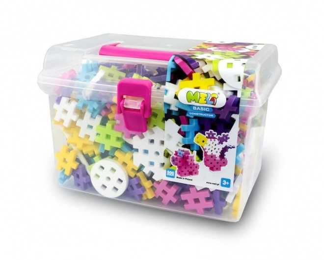 Meli Constructor Pink Travel Box 500 ks.