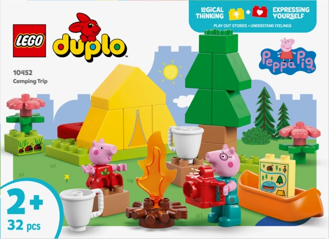 lego duplo táboření s prasátkem Peppou